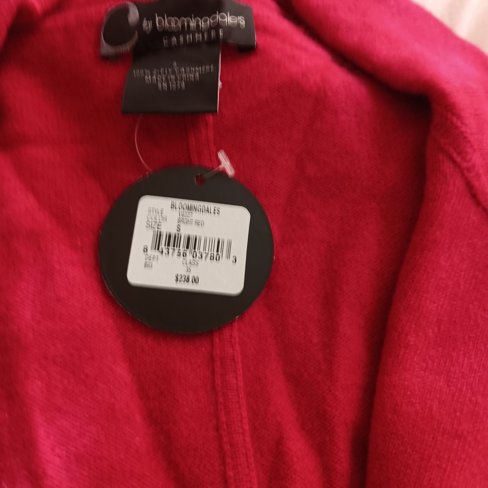 Bloomingdale's Pink Cashmere Women's Sweater Cardigan